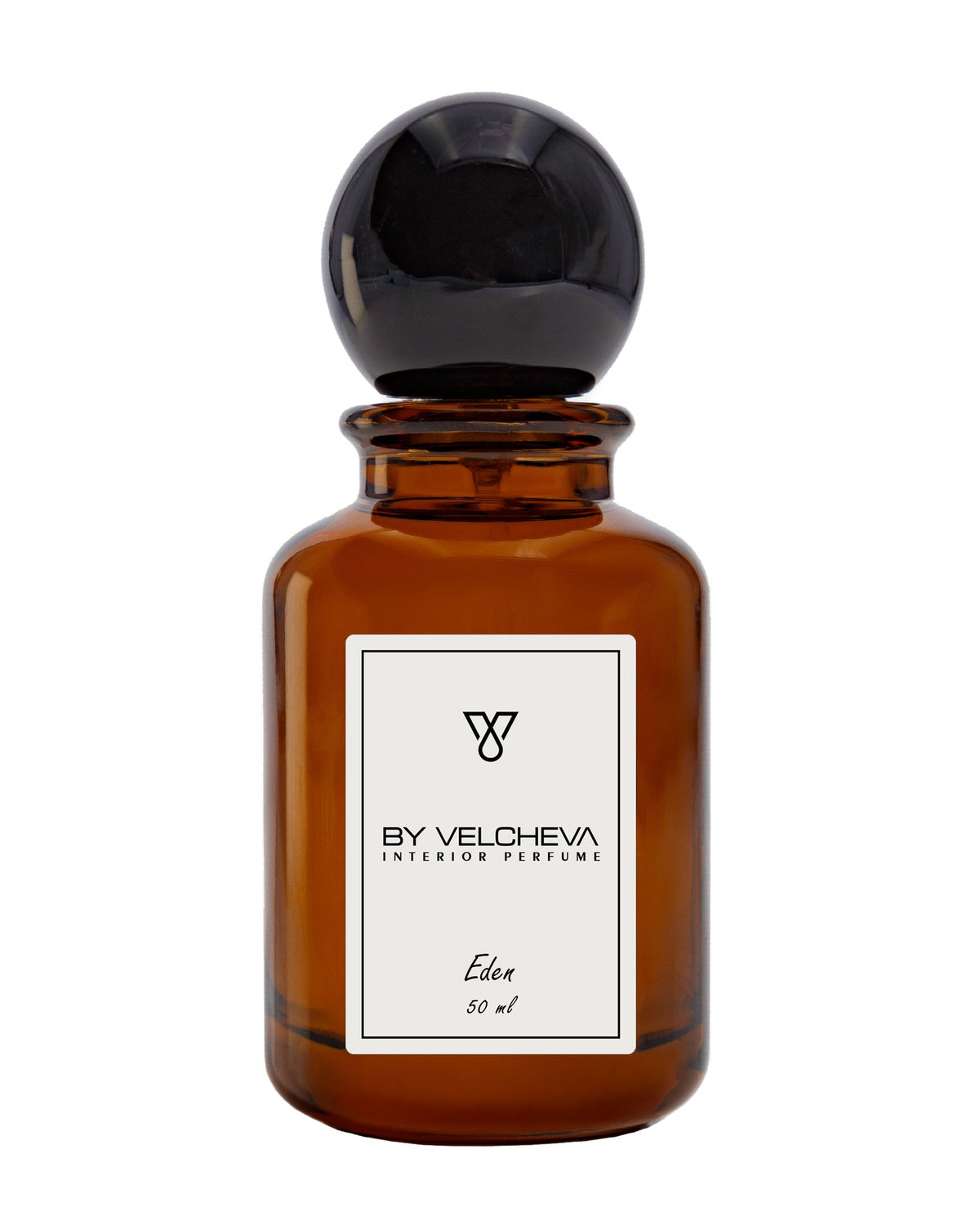 Άρωμα εσωτερικού χώρου Eden BY VELCHEVA, φιάλη amber 50ml με σφαιρικό πώμα
