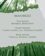 Νότες αρώματος Bamboo: μπαμπού, ylang-ylang, βανίλια — BY VELCHEVA