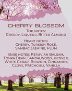Νότες αρώματος Cherry Blossom: κεράσι, τριαντάφυλλο, βανίλια — BY VELCHEVA